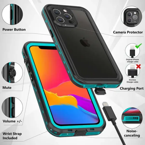 IP68 Waterproof Case for iPhone 13 12 11 Pro Max Cover Swimming Diving Outdoor Shockproof Armor Rugged Full Protection Capa - Image 6