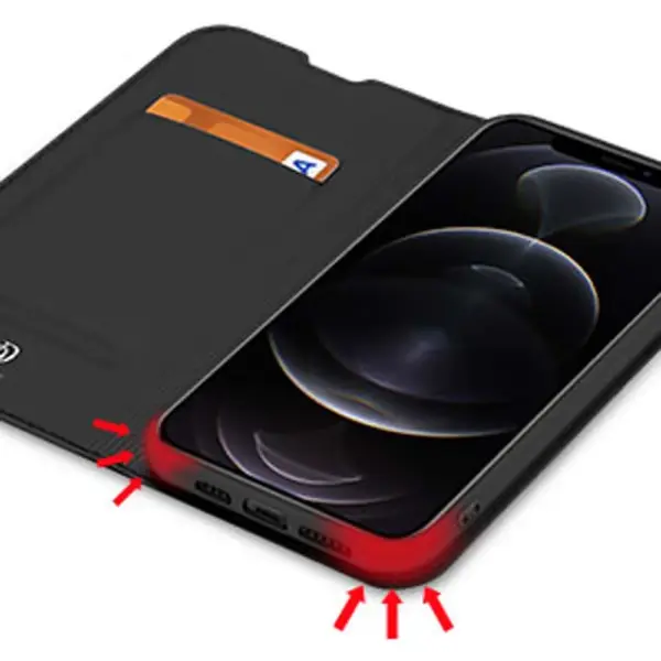 Luxury Phone Case for Honor 90 Lite Pro Cover Skinlike Leather Magnetic Flip Wallet Card Slot Pouch Foldable Stand - Image 3