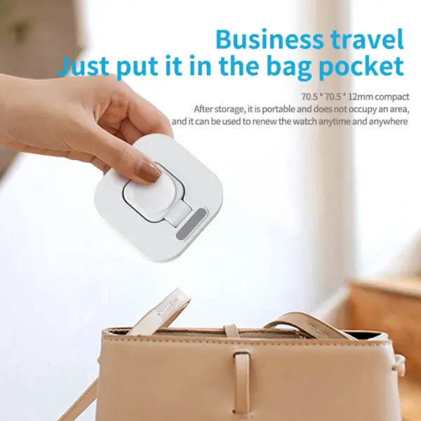 Mini Foldable Charging Dock for Apple Watch Ultra 8 7 6 5 4 3 2 1 SE Charger Stand Holder Cradle for AppleiWatch Support Bracket - Image 4