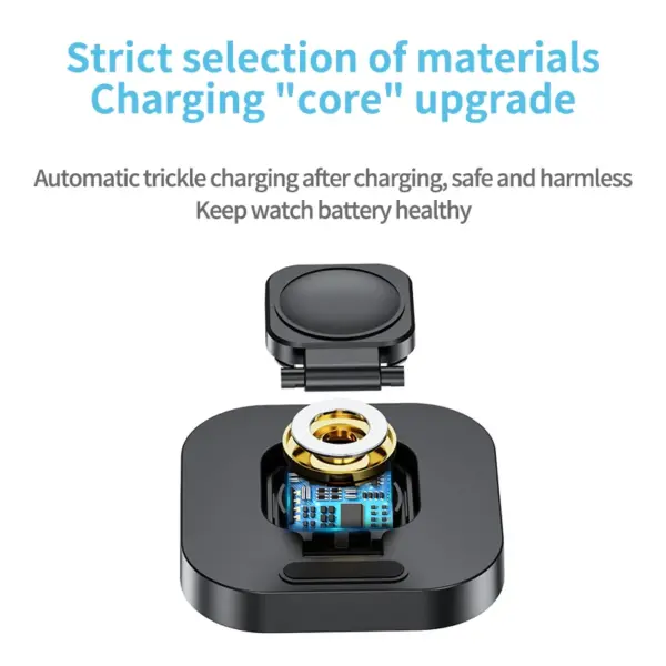 Mini Foldable Charging Dock for Apple Watch Ultra 8 7 6 5 4 3 2 1 SE Charger Stand Holder Cradle for AppleiWatch Support Bracket - Image 5