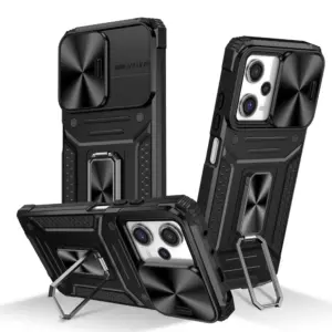 Shockproof Armor Case for Redmi Note 12 11 Pro 11s 12S Bumper Ring Stand Back Cover with Camera Protector