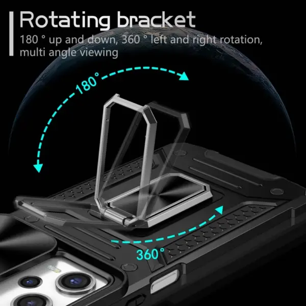 Shockproof Armor Case for Redmi Note 12 11 Pro 11s 12S Bumper Ring Stand Back Cover with Camera Protector - Image 5