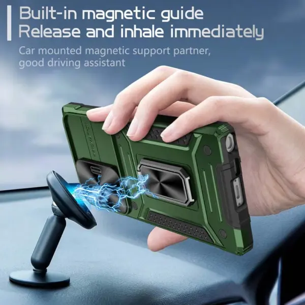 Shockproof Armor Case for Samsung S23 Plus Ultra A13 A04S A54 A34 A14 A23 A33 A24 Ring Stand Back Cover with Camera Protector - Image 3