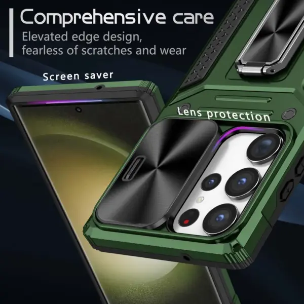 Shockproof Armor Case for Samsung S23 Plus Ultra A13 A04S A54 A34 A14 A23 A33 A24 Ring Stand Back Cover with Camera Protector - Image 4