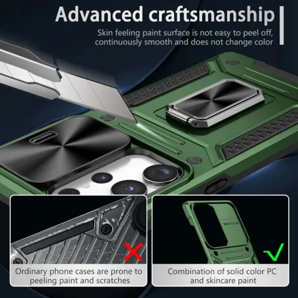 Shockproof Armor Case for Samsung S23 Plus Ultra A13 A04S A54 A34 A14 A23 A33 A24 Ring Stand Back Cover with Camera Protector - Image 6
