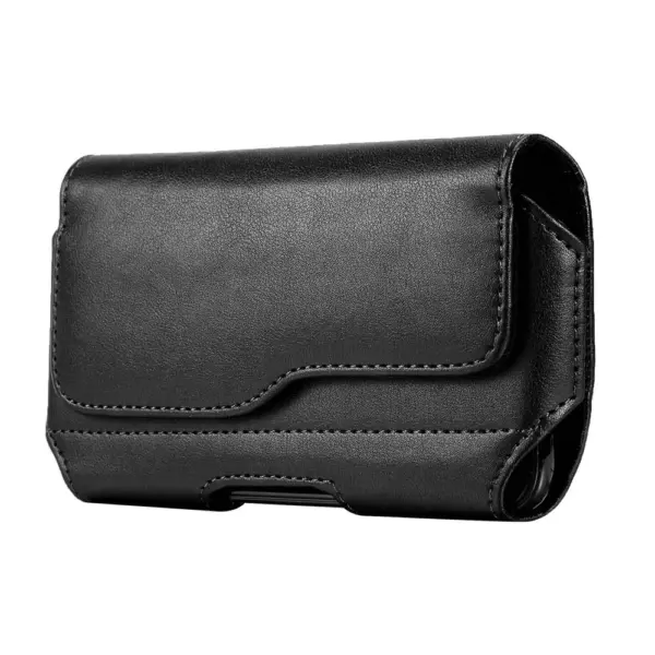 Universal Leather Case for iPhone Samsung Huawei Xiaomi Mens Waist Pack Belt Clip Bag Smaller than 7" Mobile Phone Pouch Holster - Image 6