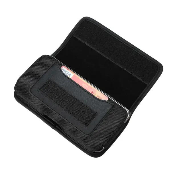 Universal Nylon Case for iPhone Samsung Huawei Xiaomi Mens Waist Pack Belt Clip Bag Card Slot Mobile Phone Pouch Holster - Image 5