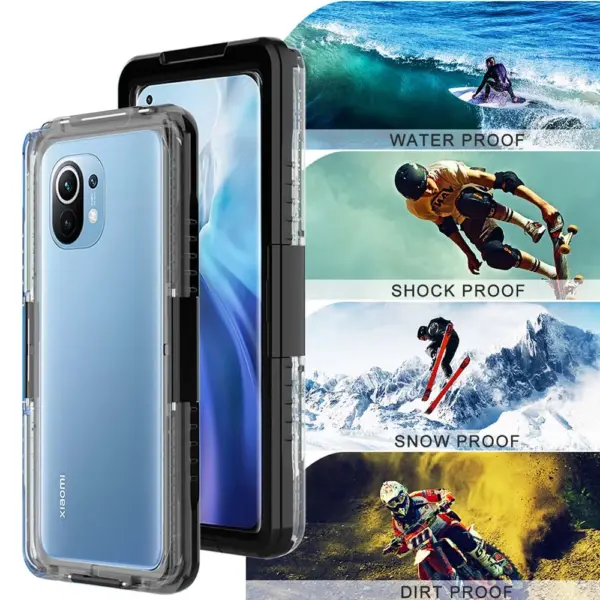 Waterproof Case for Xiaomi Poco F5 X5 F3 X4 X3 NFC M4 M3 Pro F4 GT F2 M5S M2 C31 Swimming Shockproof Cover Full Protection - Image 3