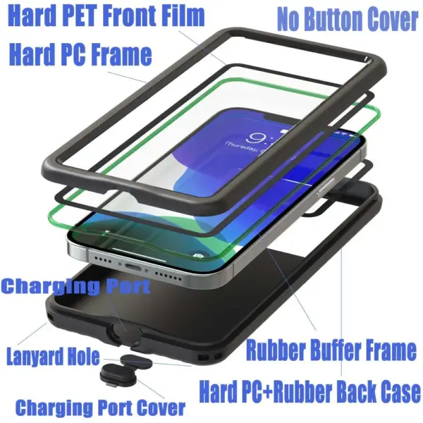 Waterproof Phone Cases for Redmi 12 Pouch for Xiaomi 14 Ultra Swimming Shockproof Full Coverage Protective Shell - Image 5