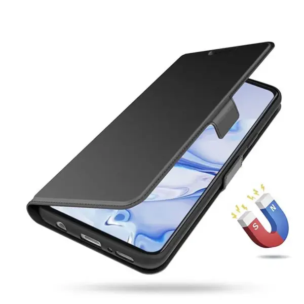 for Redmi A2 13C Case Luxury Skinsense PU Leather Cover Magnetic Buckle Flip Full Coverage with Card Slot Pouch Foldable Holder - Image 2