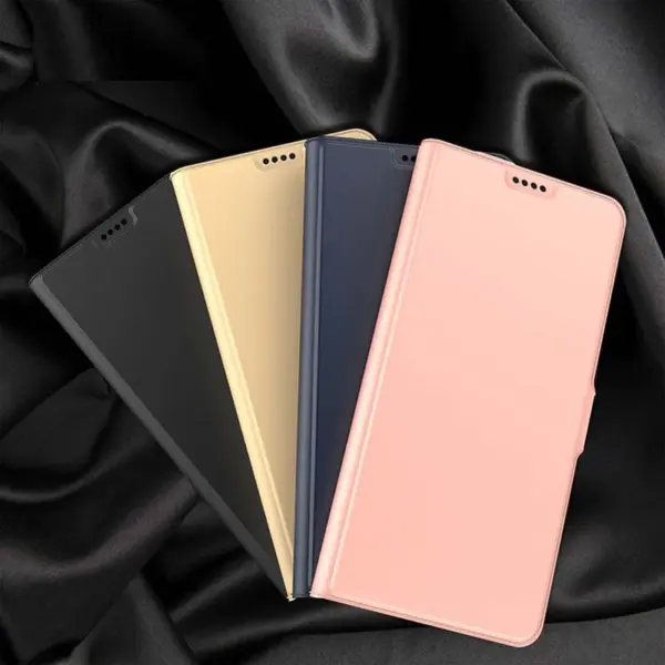 for Redmi A2 13C Case Luxury Skinsense PU Leather Cover Magnetic Buckle Flip Full Coverage with Card Slot Pouch Foldable Holder - Image 6