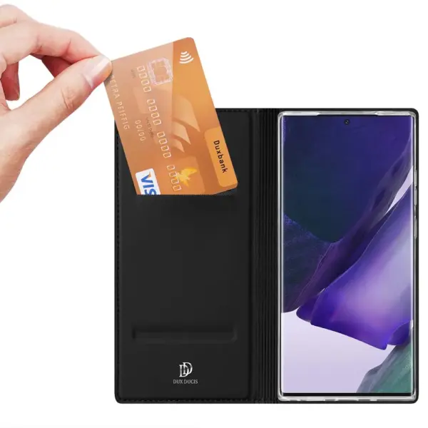 for Samsung S24 S22 Ultra S23 S22 S21 Plus S20 FE Case Luxury Skinlike Leather Pouch Flip Magnetic Wallet Phone Cover Stand - Image 2