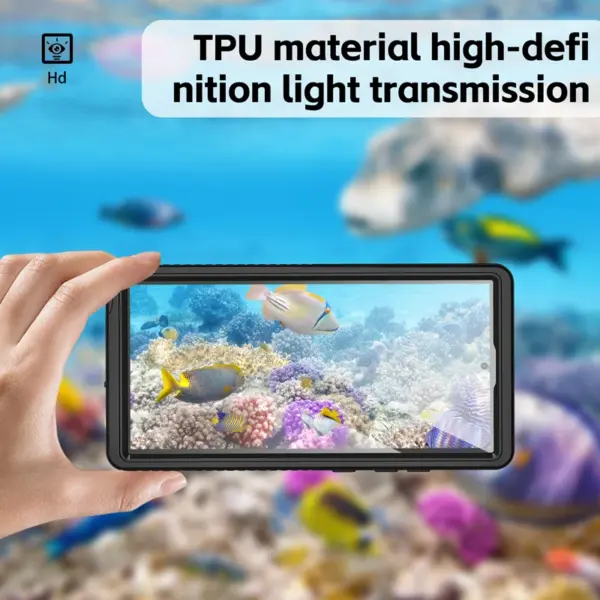 for Samsung S24 Ultra Plus Waterproof Phone Cases Transparent Swimming Outdoor Snowproof Shockproof Cover Full Protection Bumper - Image 3