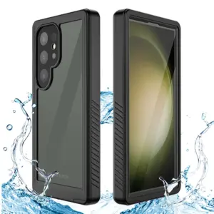 for Samsung S24 Ultra Plus Waterproof Phone Cases Transparent Swimming Outdoor Snowproof Shockproof Cover Full Protection Bumper