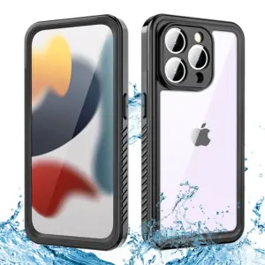 for iPhone 15 Plus Pro Max IP68 Waterproof Phone Cases Swimming Outdoor Snowproof Shockproof Cover Full Protection Bumper