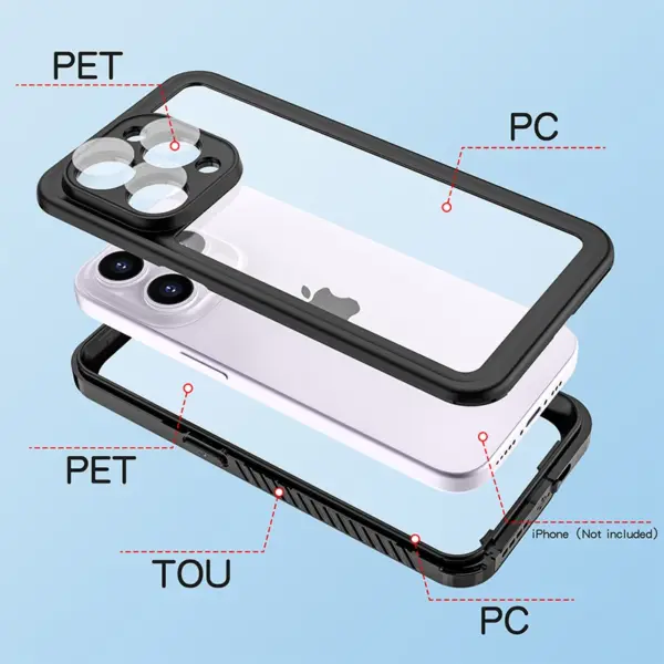 for iPhone 15 Plus Pro Max IP68 Waterproof Phone Cases Swimming Outdoor Snowproof Shockproof Cover Full Protection Bumper - Image 6