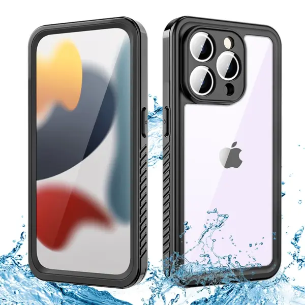 for iPhone 15 Plus Pro Max IP68 Waterproof Phone Cases Swimming Outdoor Snowproof Shockproof Cover Full Protection Bumper