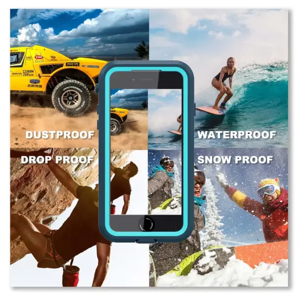 for iPhone SE 2022 Case IP68 Waterproof Phone Cases Swimming Diving Outdoor Snowproof Shockproof Cover Full Protection Bumper - Image 2