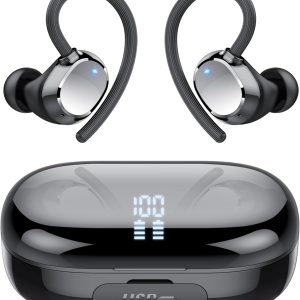 Wireless Earbuds, 128Hrs Bluetooth 5.3 Headphones Sport, Bluetooth Earbuds with ENC Noise Canceling Mic